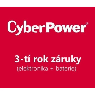 CyberPower 3. rok záruky pro BR700ELCD-FR, BR700ELCD