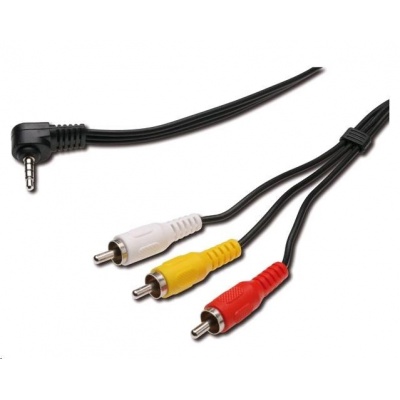 PREMIUMCORD Kabel audio/video 3,5mm Jack 4pin - 3x Cinch 1,5m (M/M)