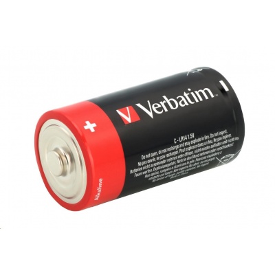 VERBATIM Alkalické baterie C,  2 PACK / LR14