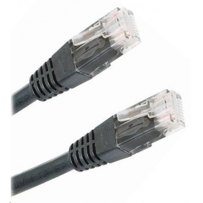 Patch kabel Cat5E, UTP - 2m, černý