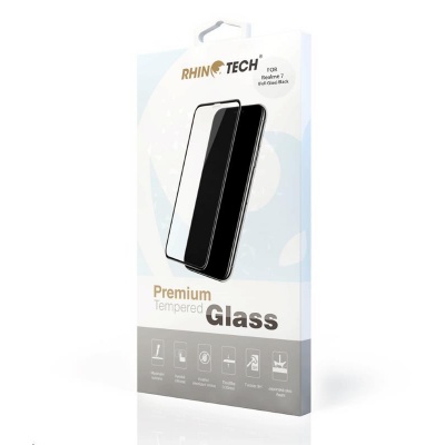 RhinoTech 2 Tvrzené ochranné 2.5D sklo pro Realme 7 (Full Glue) Black